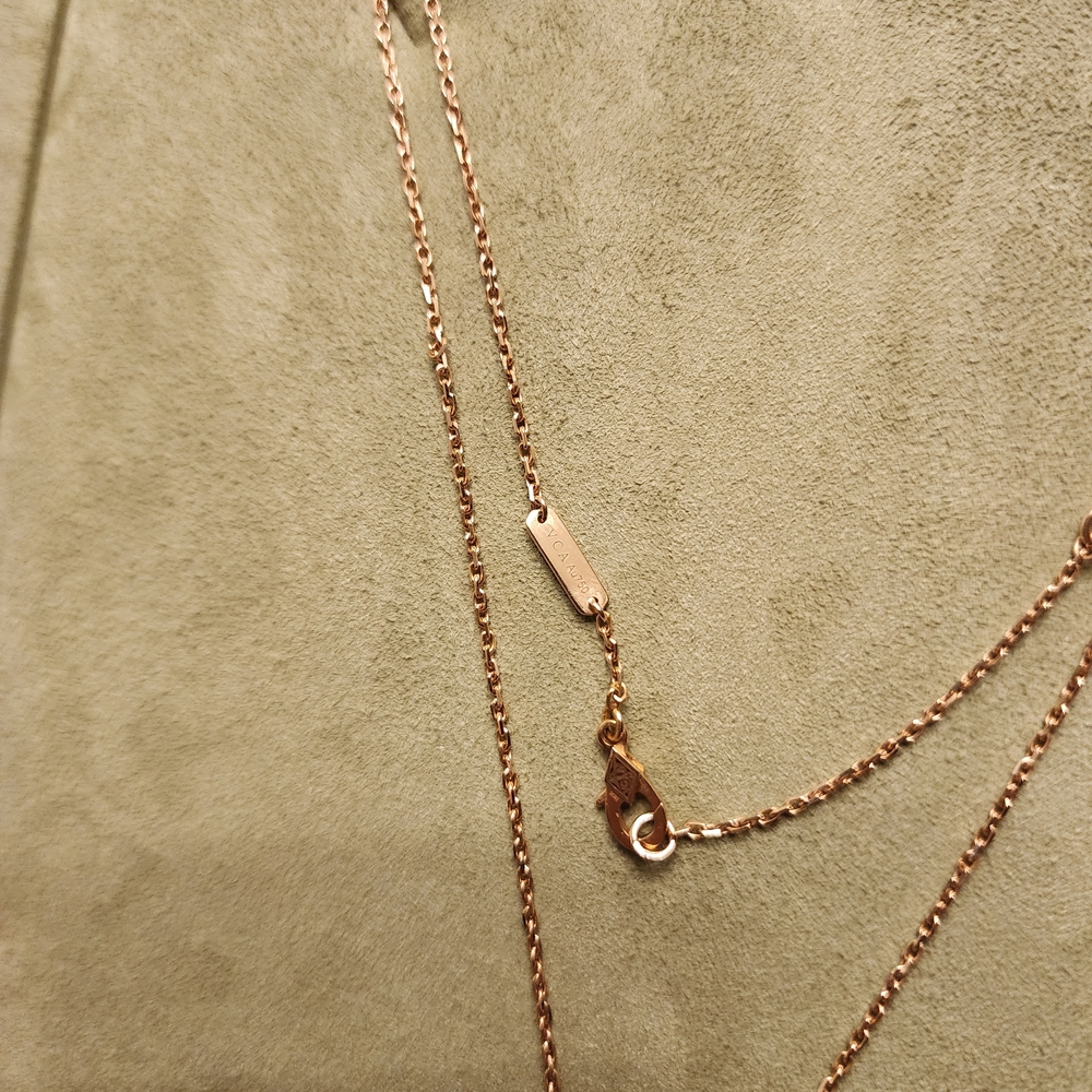 Gorgeous 18k Van Cleef & Arpels Special Holiday Edition Bullseye Clover Alhambra - Picture 10 of 11